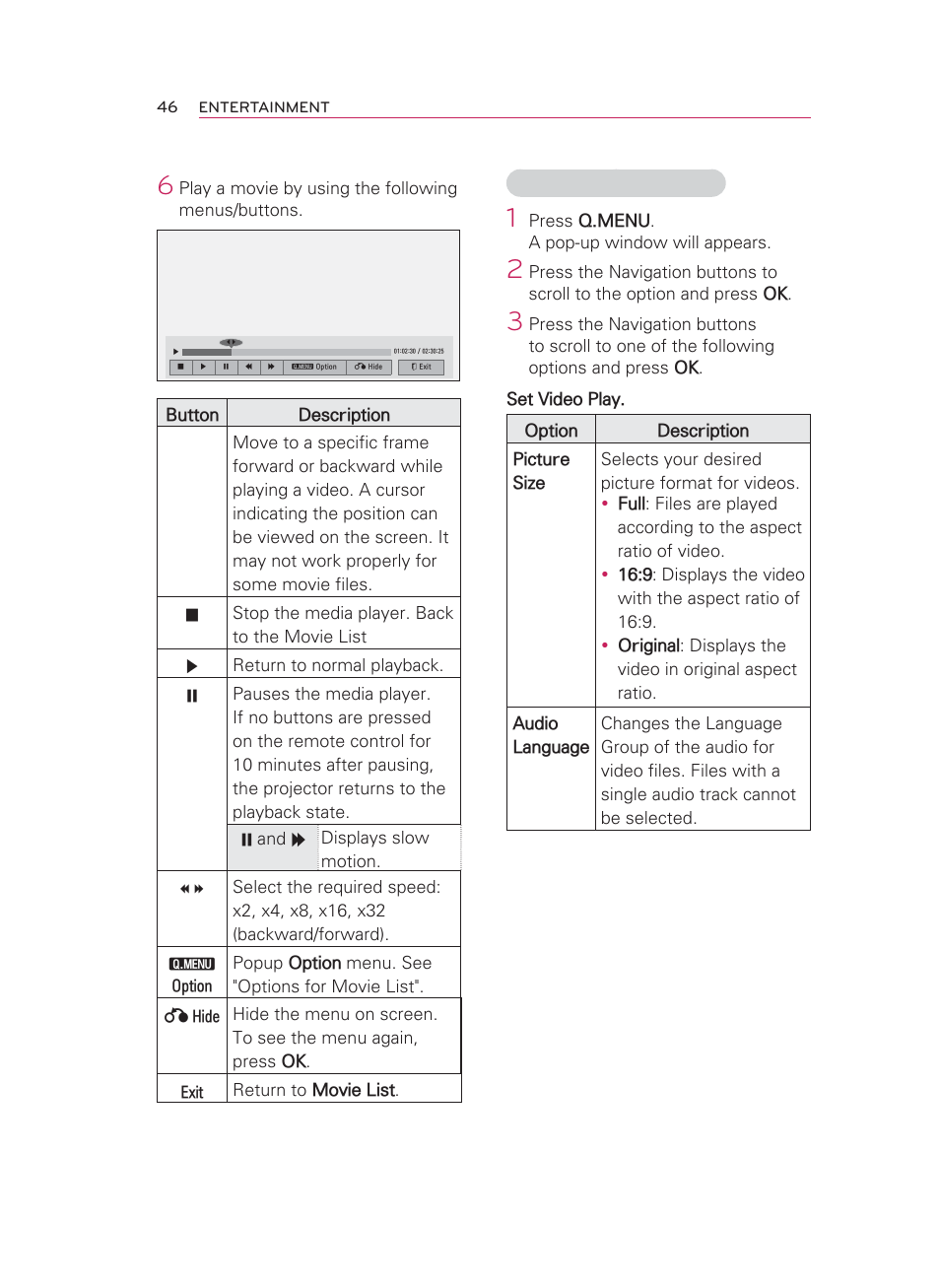 LG HW350T User Manual | Page 46 / 76
