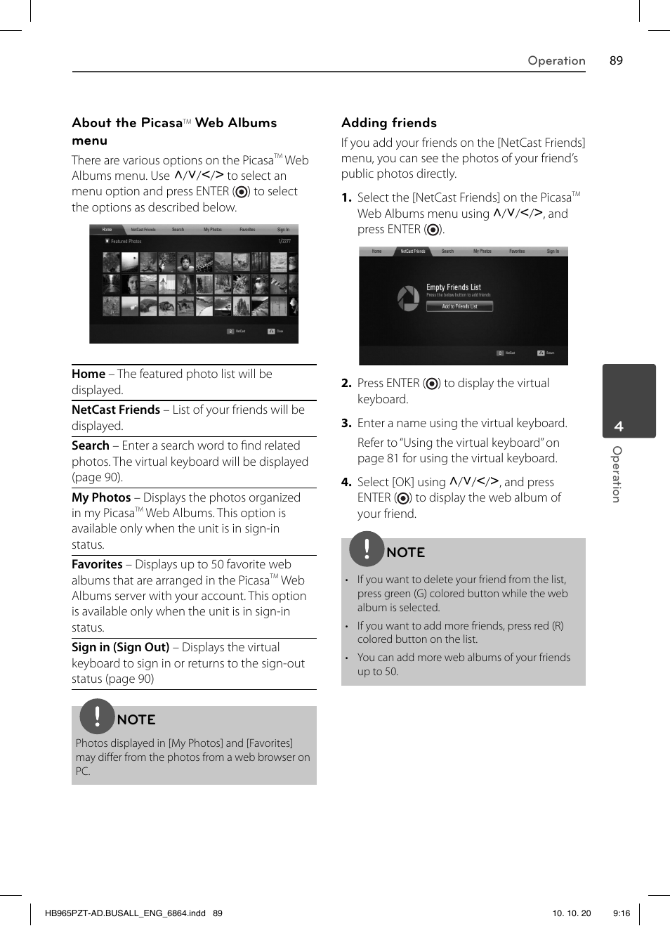 LG LHB975 User Manual | Page 89 / 116
