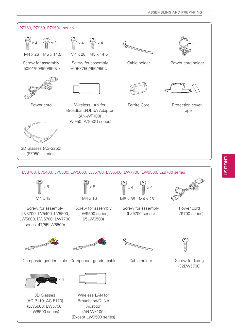 LG 47LV5500 User Manual | Page 11 / 166