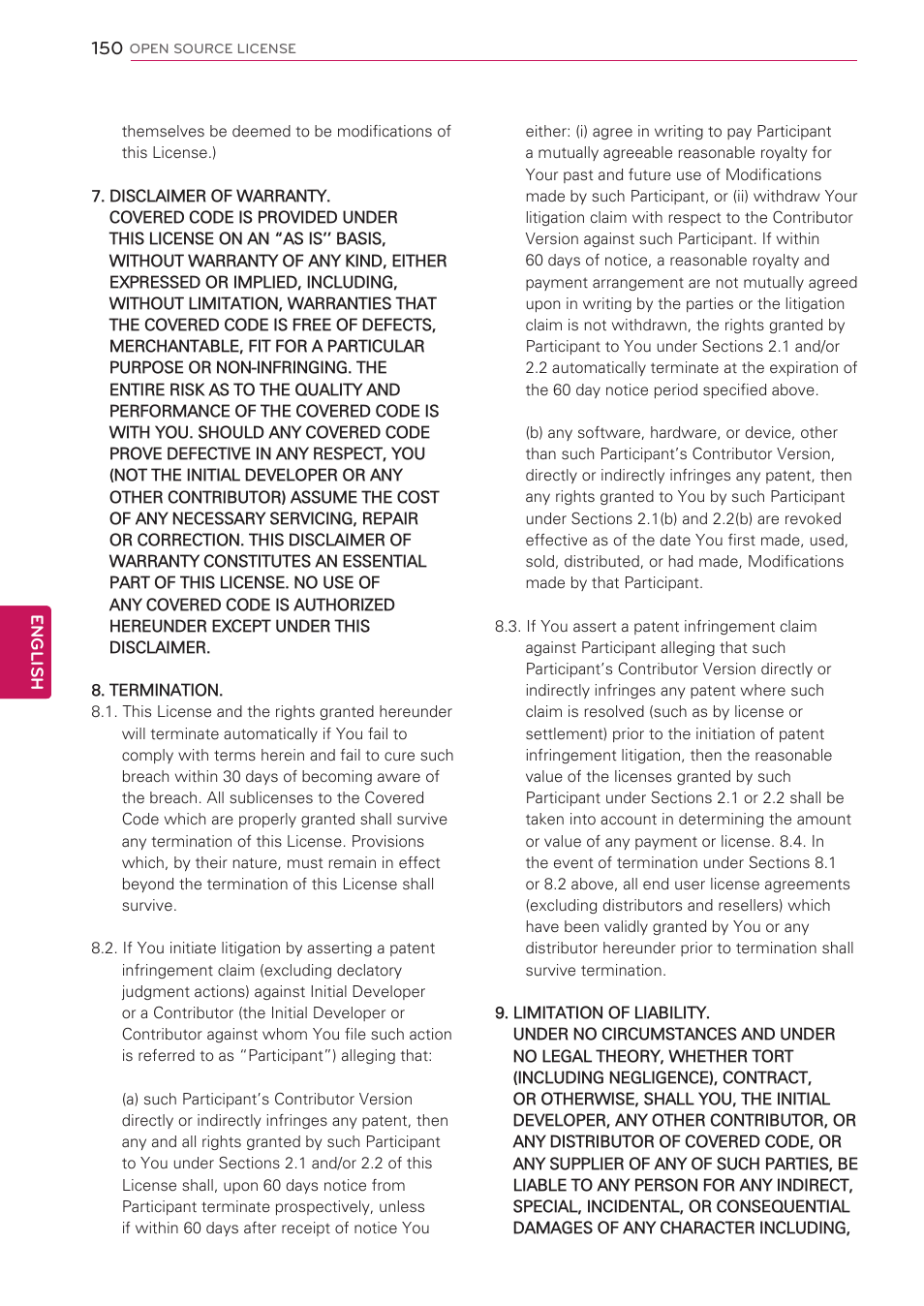 LG 47LV5500 User Manual | Page 150 / 166