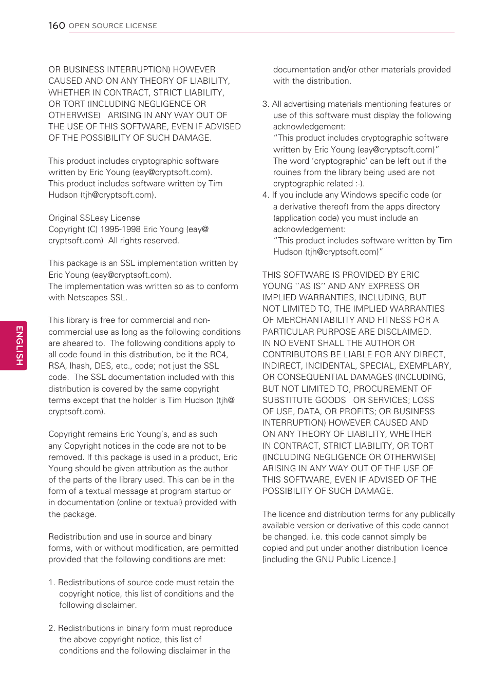 LG 47LV5500 User Manual | Page 160 / 166