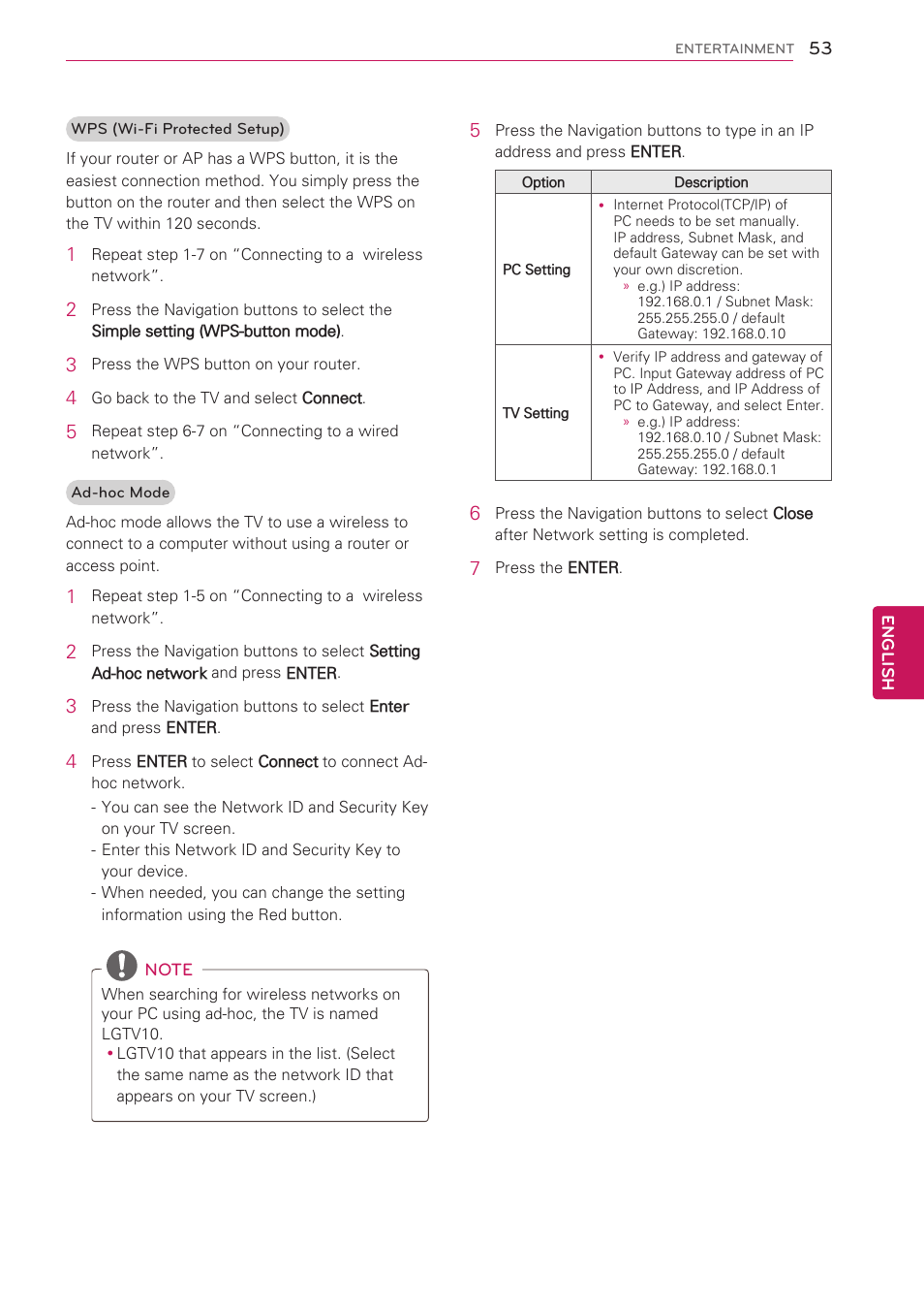 LG 47LV5500 User Manual | Page 53 / 166