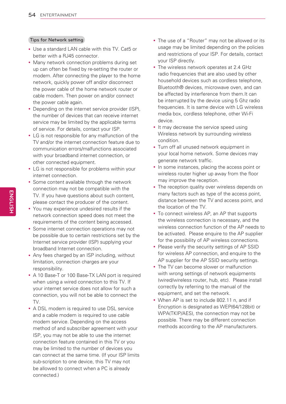 LG 47LV5500 User Manual | Page 54 / 166