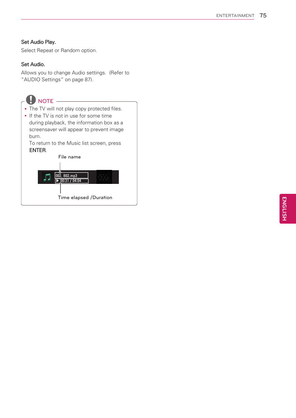 LG 47LV5500 User Manual | Page 75 / 166