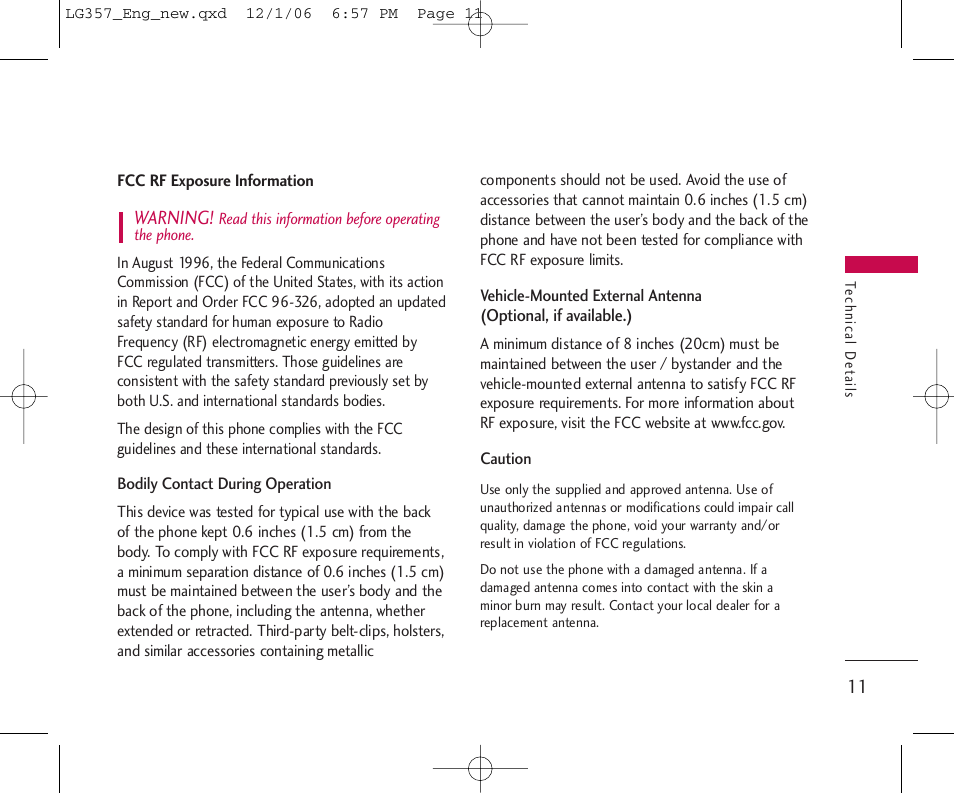 LG LG357 User Manual | Page 11 / 106