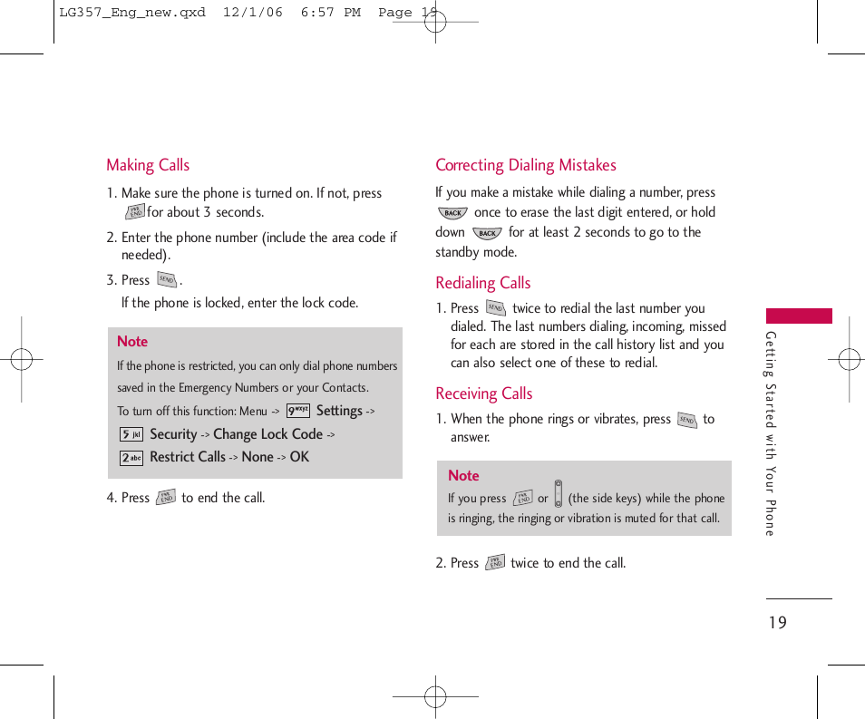 LG LG357 User Manual | Page 19 / 106