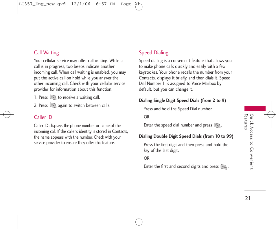 LG LG357 User Manual | Page 21 / 106