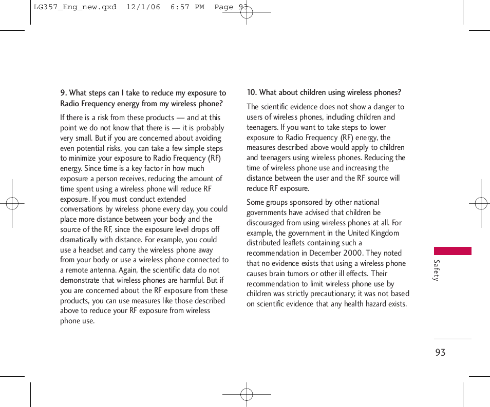 LG LG357 User Manual | Page 93 / 106