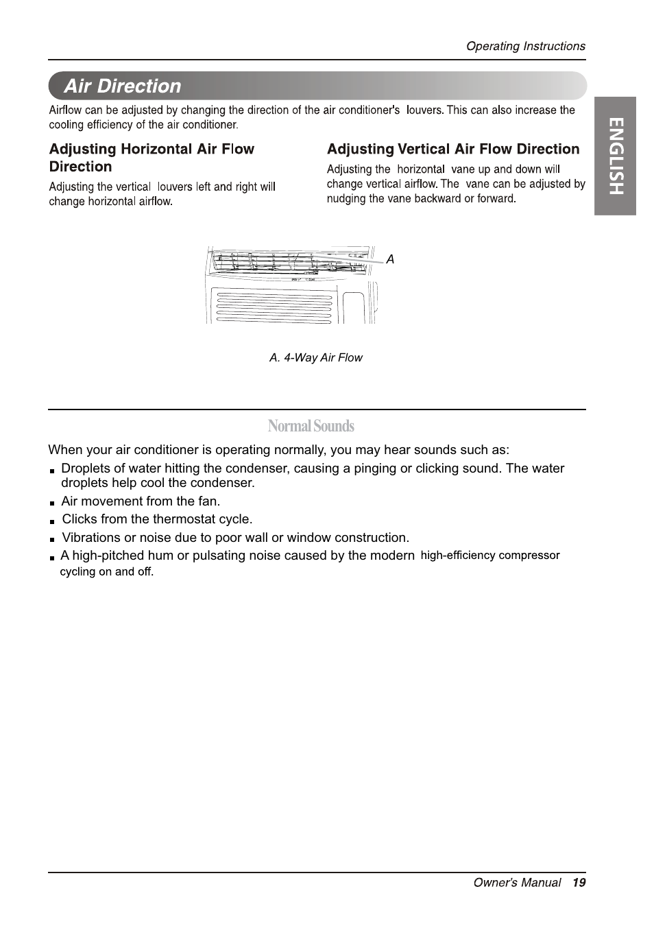 Normal sounds | LG LW8012ERJ User Manual | Page 19 / 22