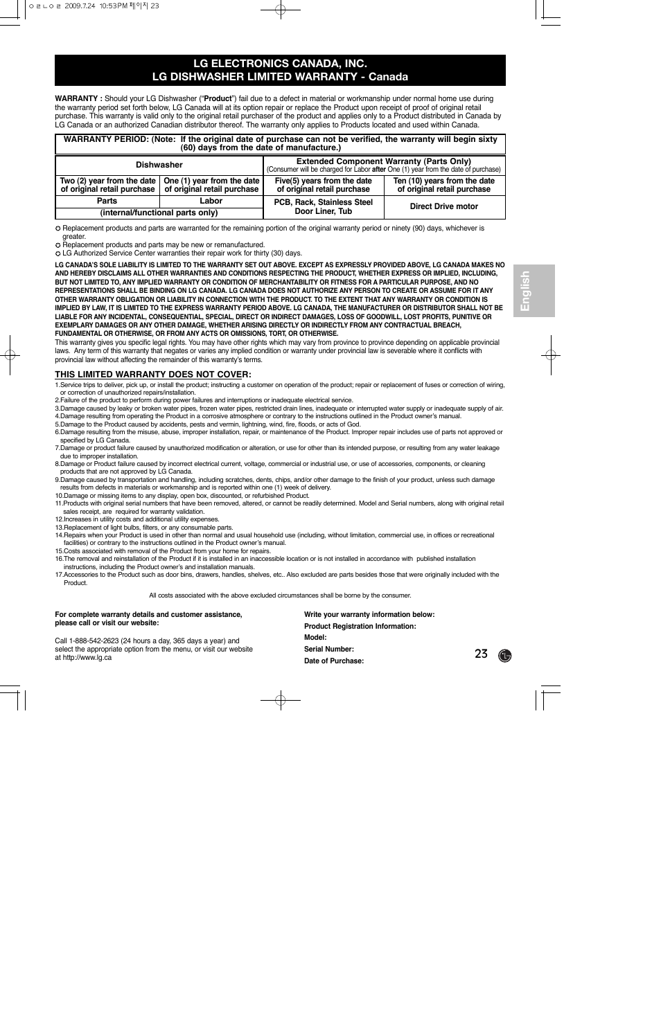 23 english | LG LDS4821ST User Manual | Page 23 / 68