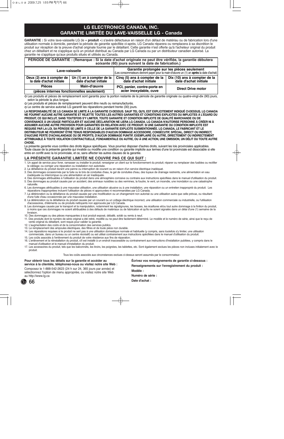 LG LDS4821ST User Manual | Page 66 / 68