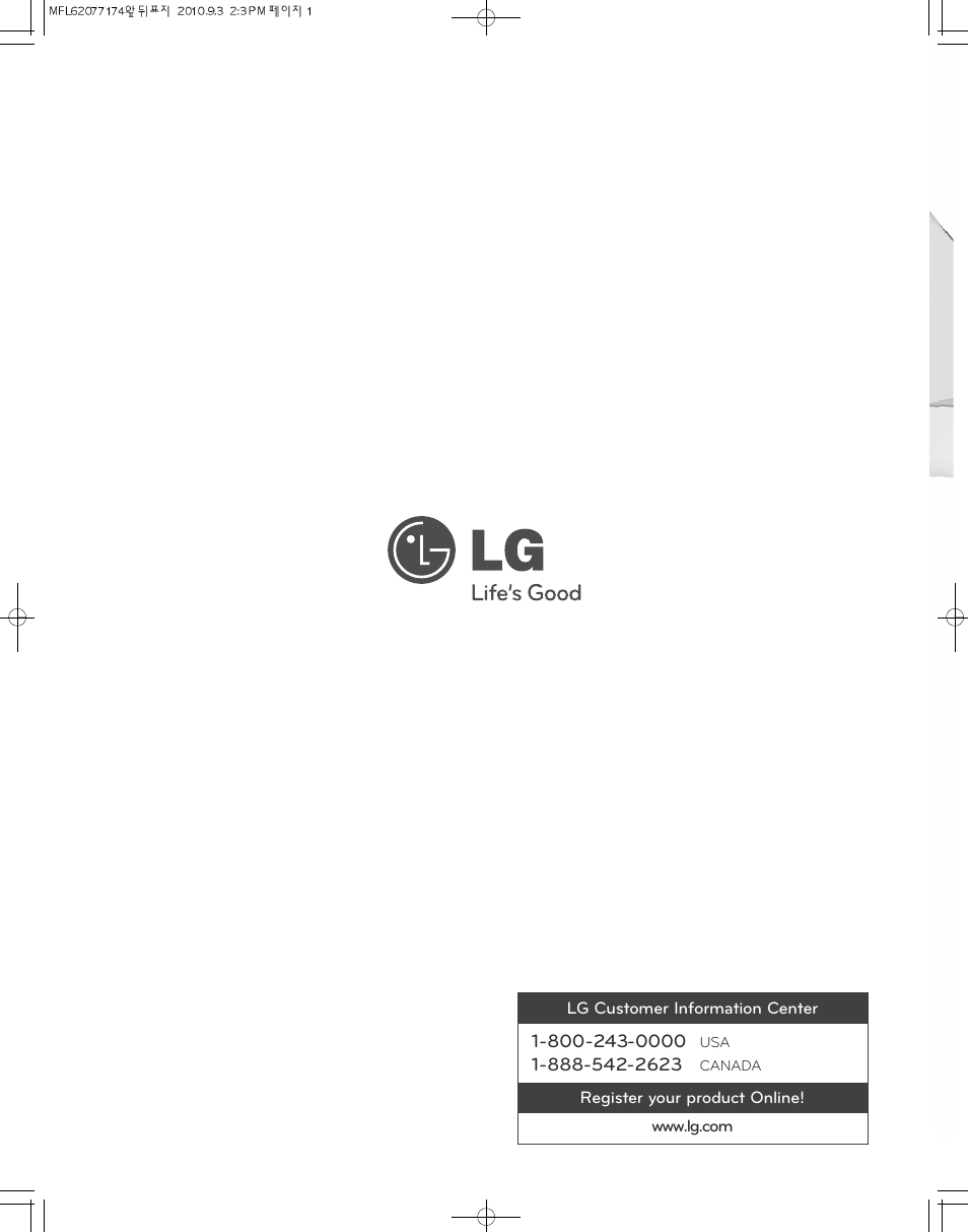 LG LDS4821ST User Manual | Page 68 / 68