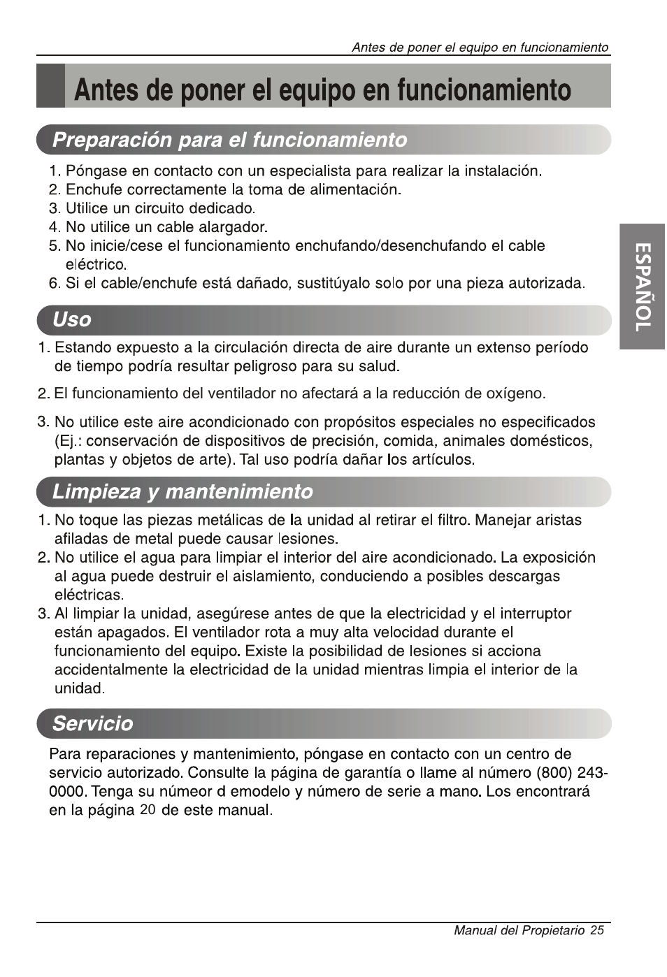 LG LW5013 User Manual | Page 25 / 40