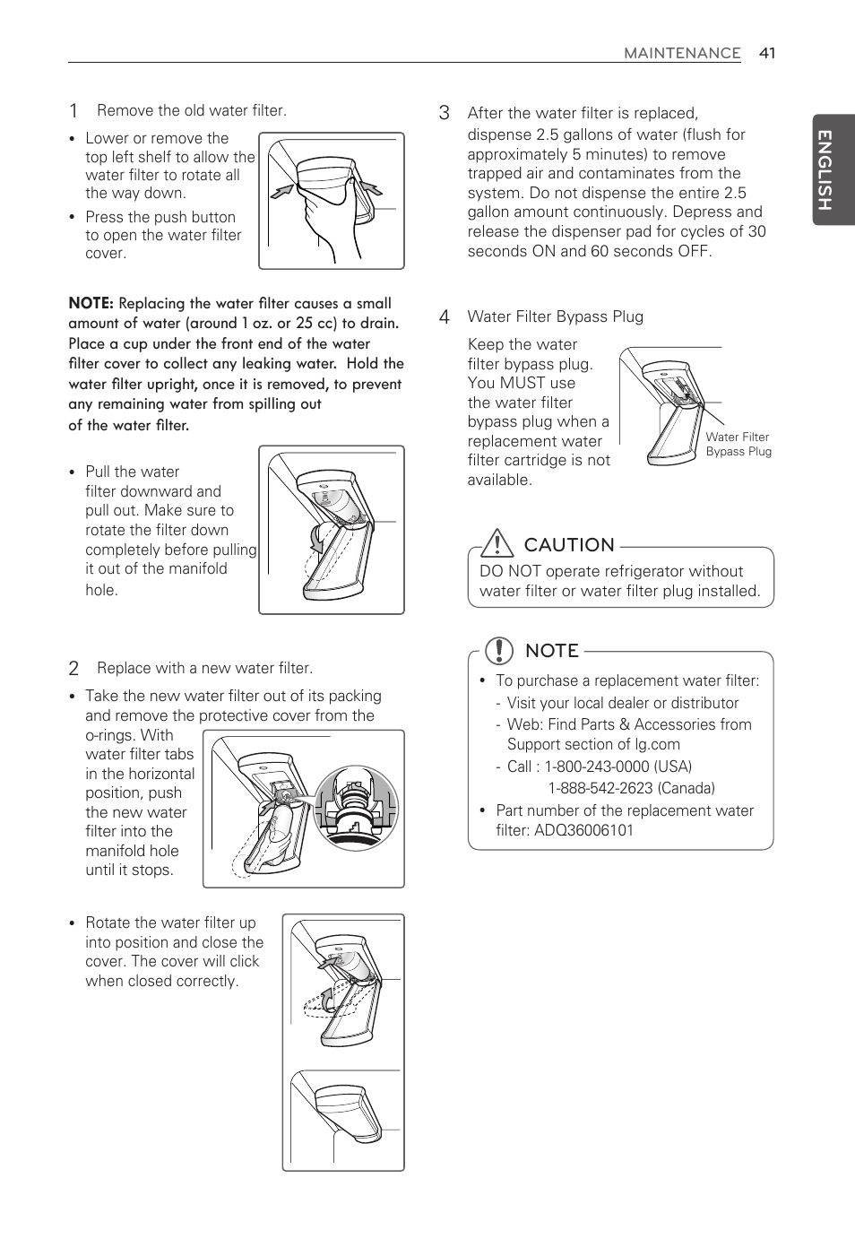 Caution | LG LFX31935ST User Manual | Page 41 / 61