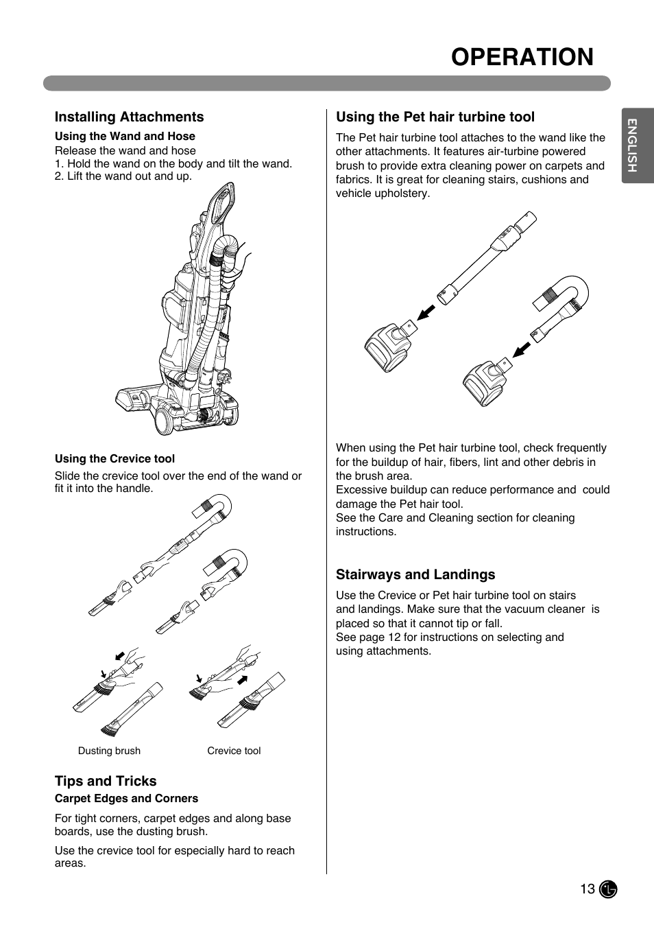 Operation | LG LUV200R User Manual | Page 14 / 75