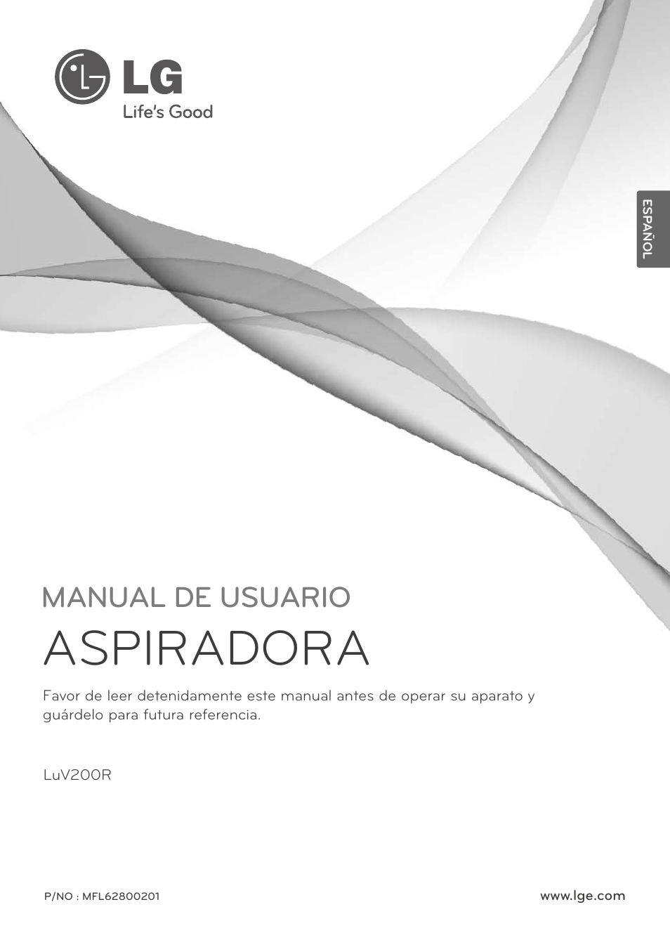 Aspiradora, Manual de usuario | LG LUV200R User Manual | Page 26 / 75