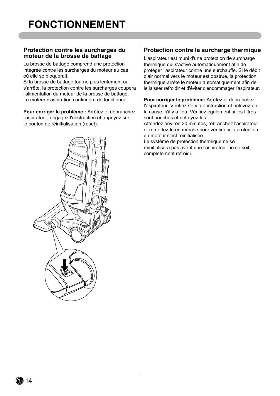 Fonctionnement | LG LUV200R User Manual | Page 63 / 75