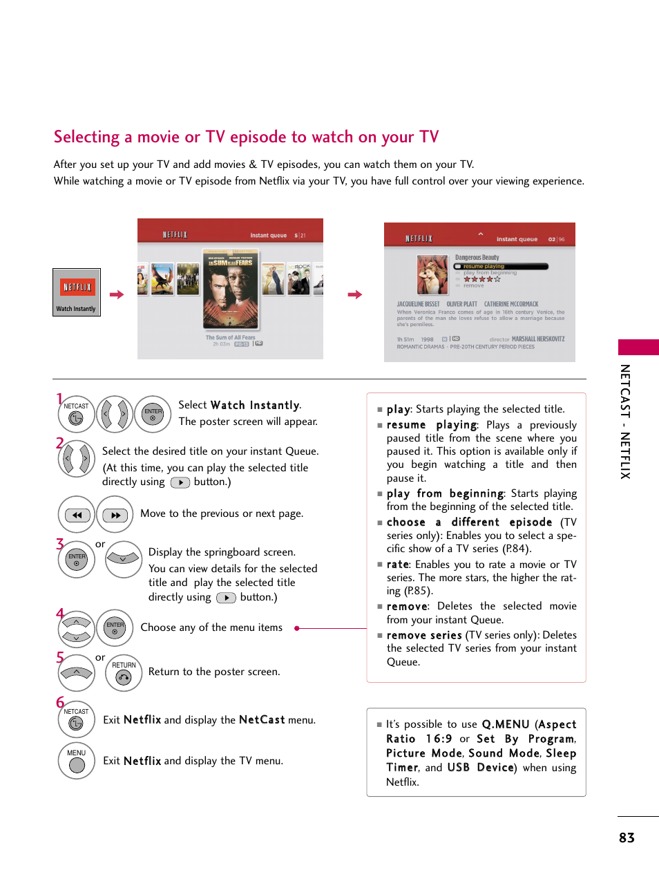 Netcas t - netflix | LG 50PS80 User Manual | Page 84 / 195