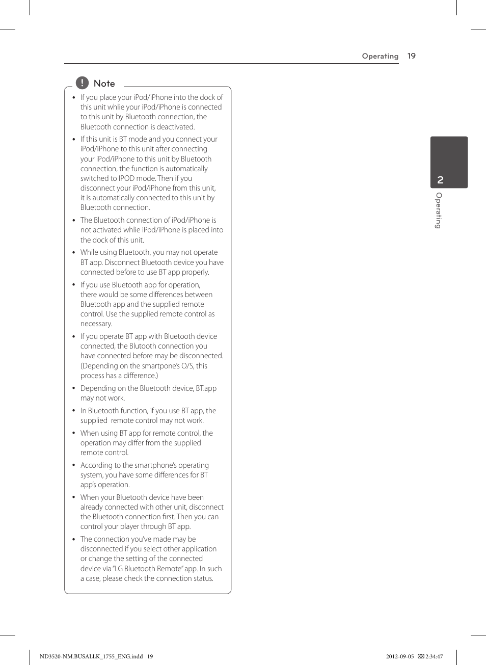 LG ND3520 User Manual | Page 19 / 24