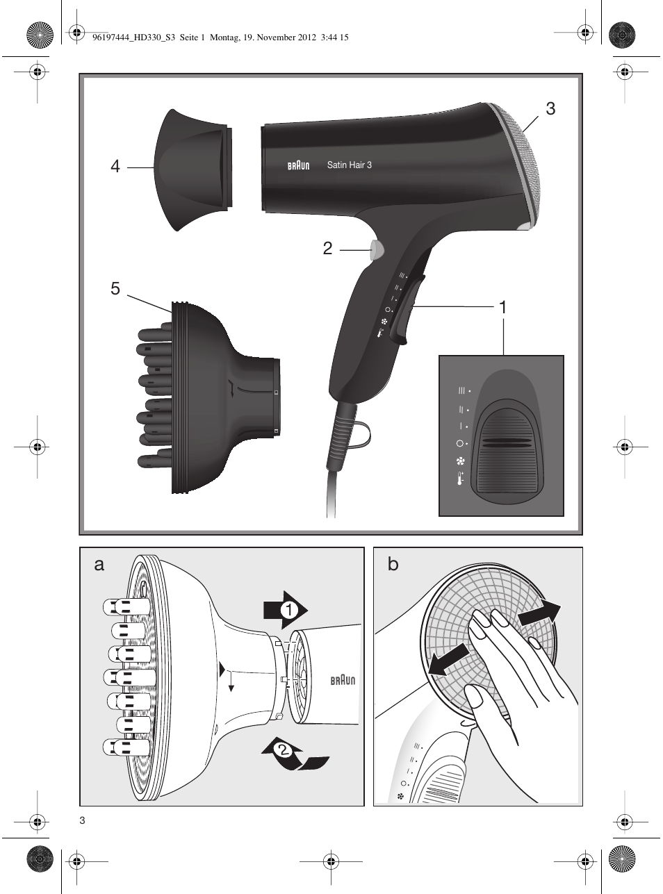 96197444_hd330_s3 | Braun HD310 Satin Hair 3 User Manual | Page 3 / 45