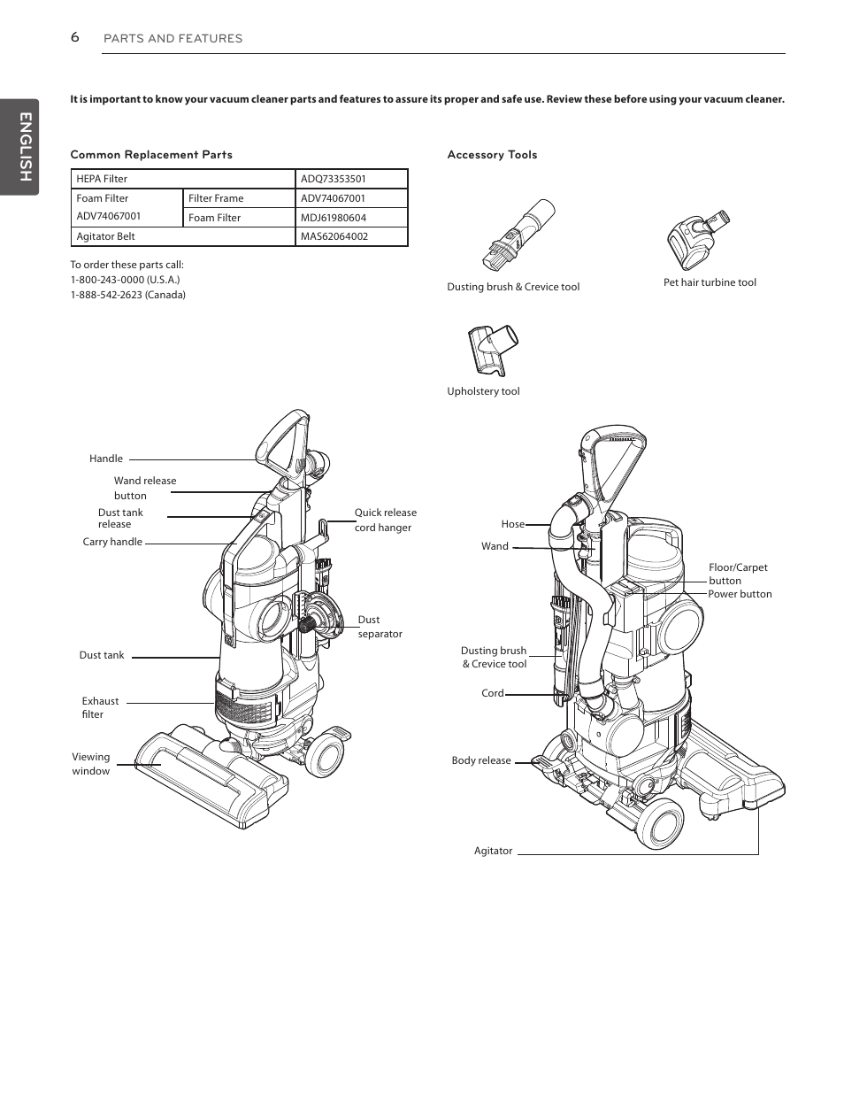 English | LG LUV350P User Manual | Page 6 / 58