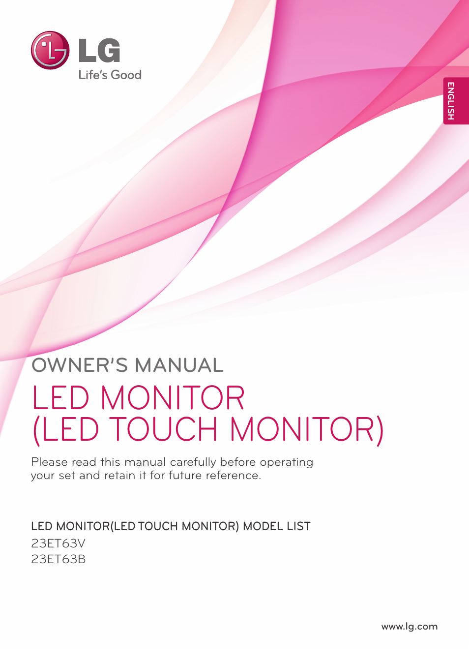 LG 23ET63B-W User Manual | 27 pages