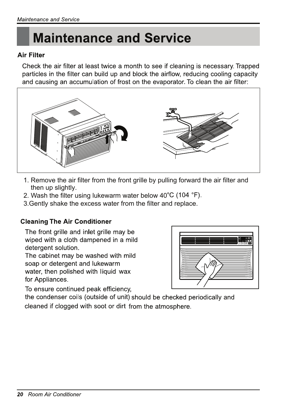 LG LW1814ER User Manual | Page 20 / 46