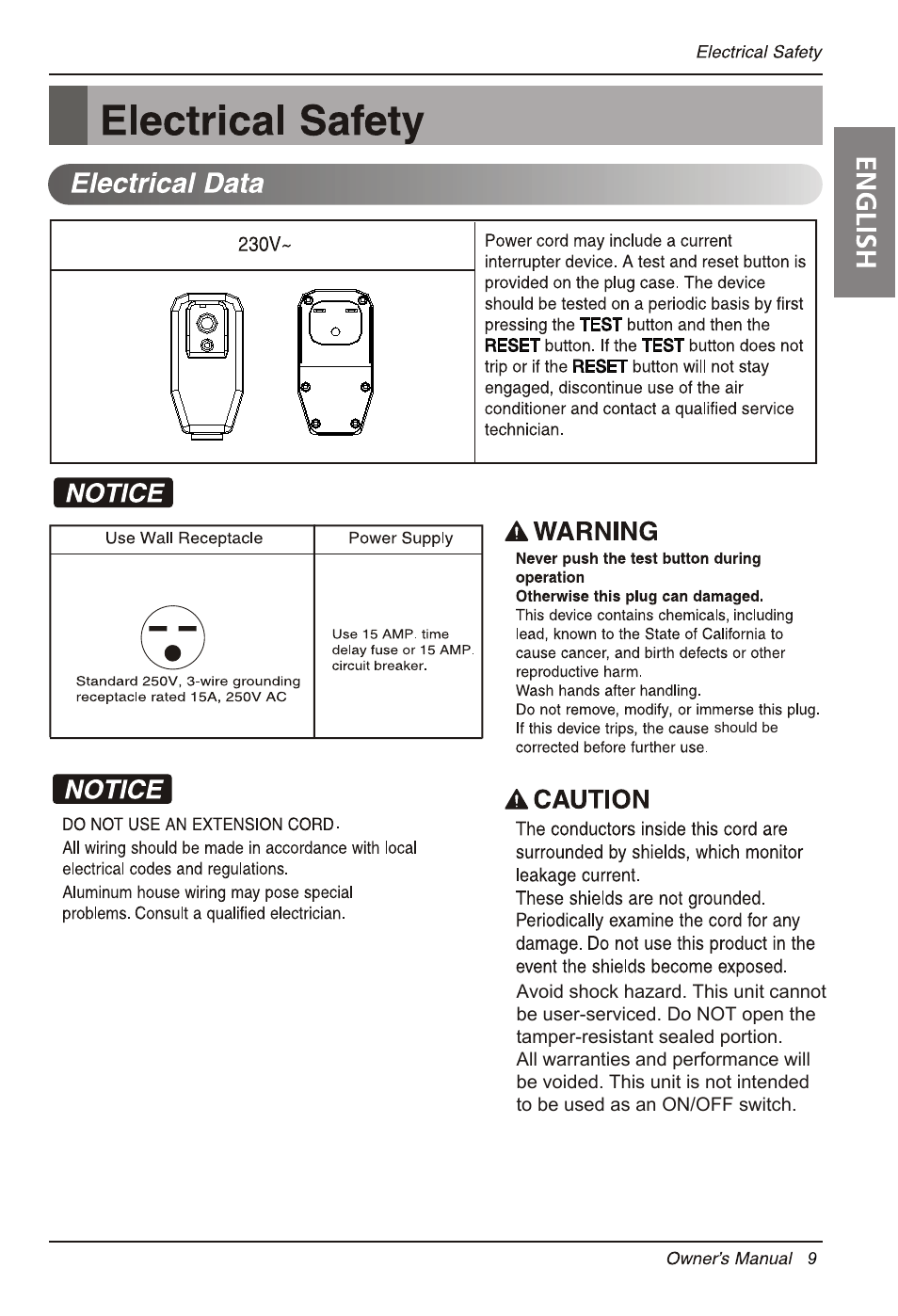 LG LW1814ER User Manual | Page 9 / 46