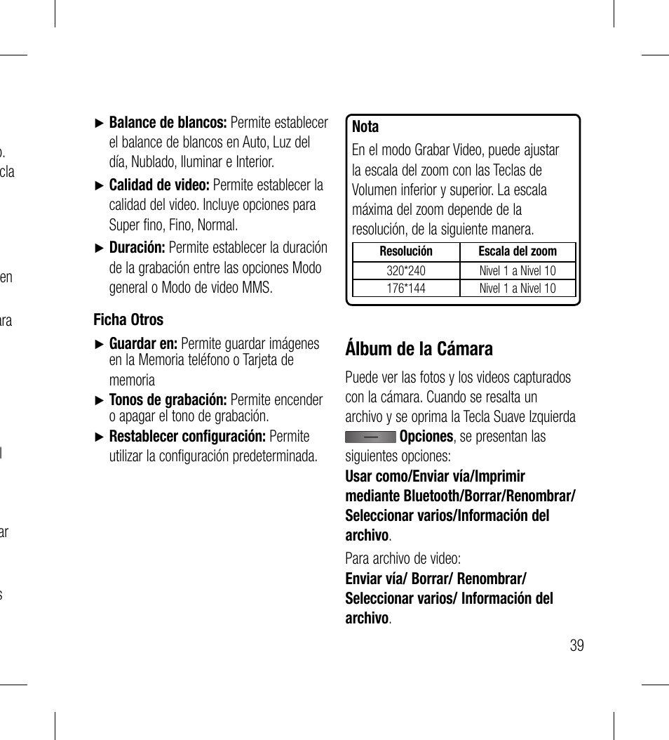 Álbum de la cámara | LG LG530G User Manual | Page 101 / 130
