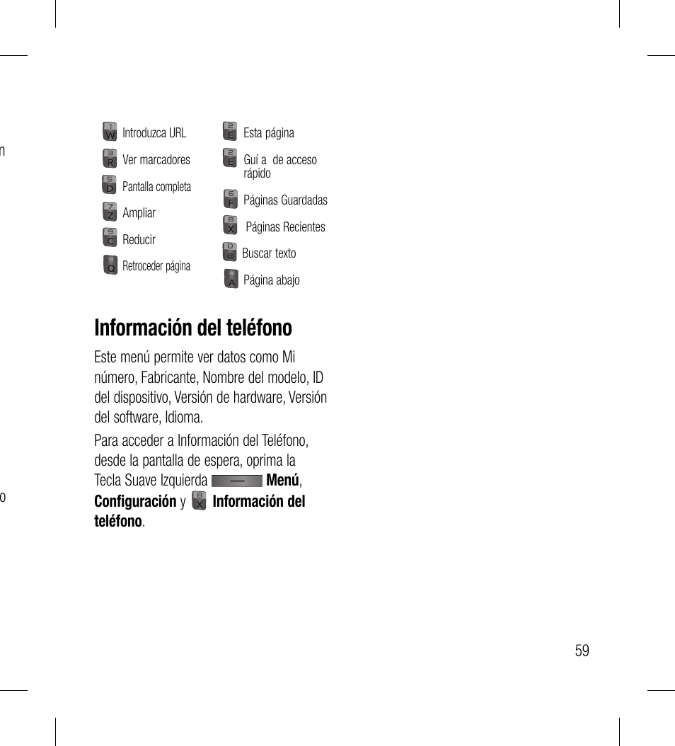 Información del teléfono | LG LG530G User Manual | Page 121 / 130