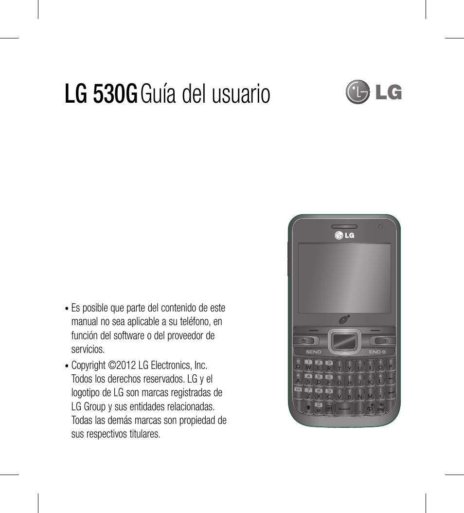 Lg 530g, Guía del usuario | LG LG530G User Manual | Page 63 / 130