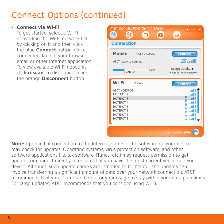 Connect options (continued) | LG AD600 User Manual | Page 6 / 12