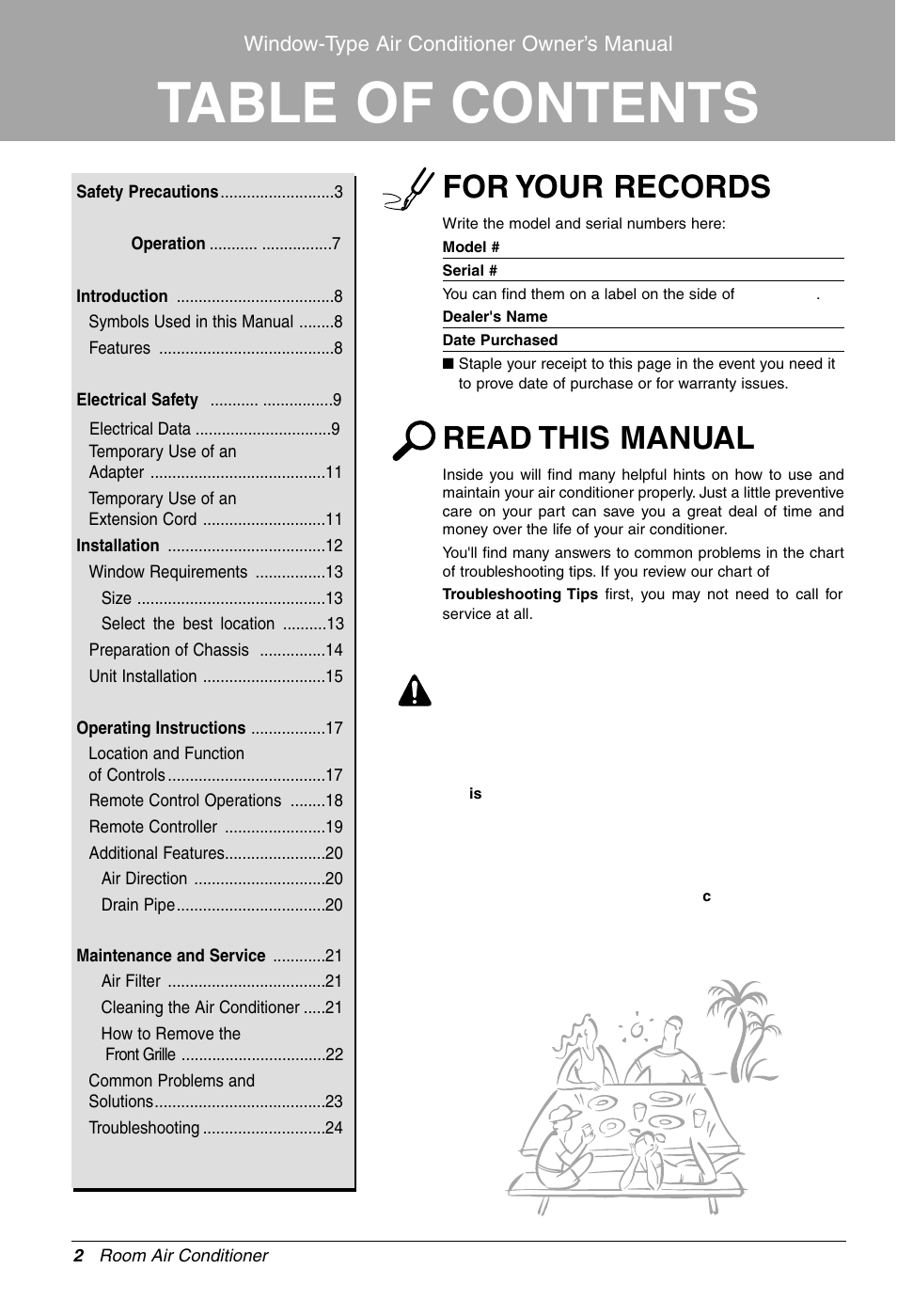 LG WG1005R User Manual | Page 2 / 50