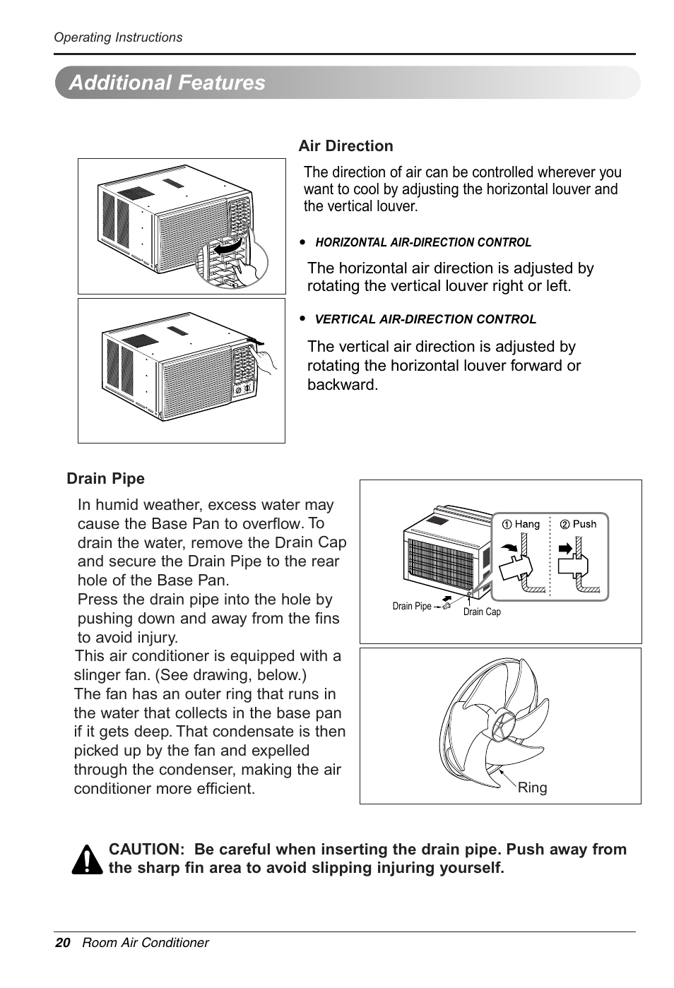 Additional features | LG WG1005R User Manual | Page 20 / 50