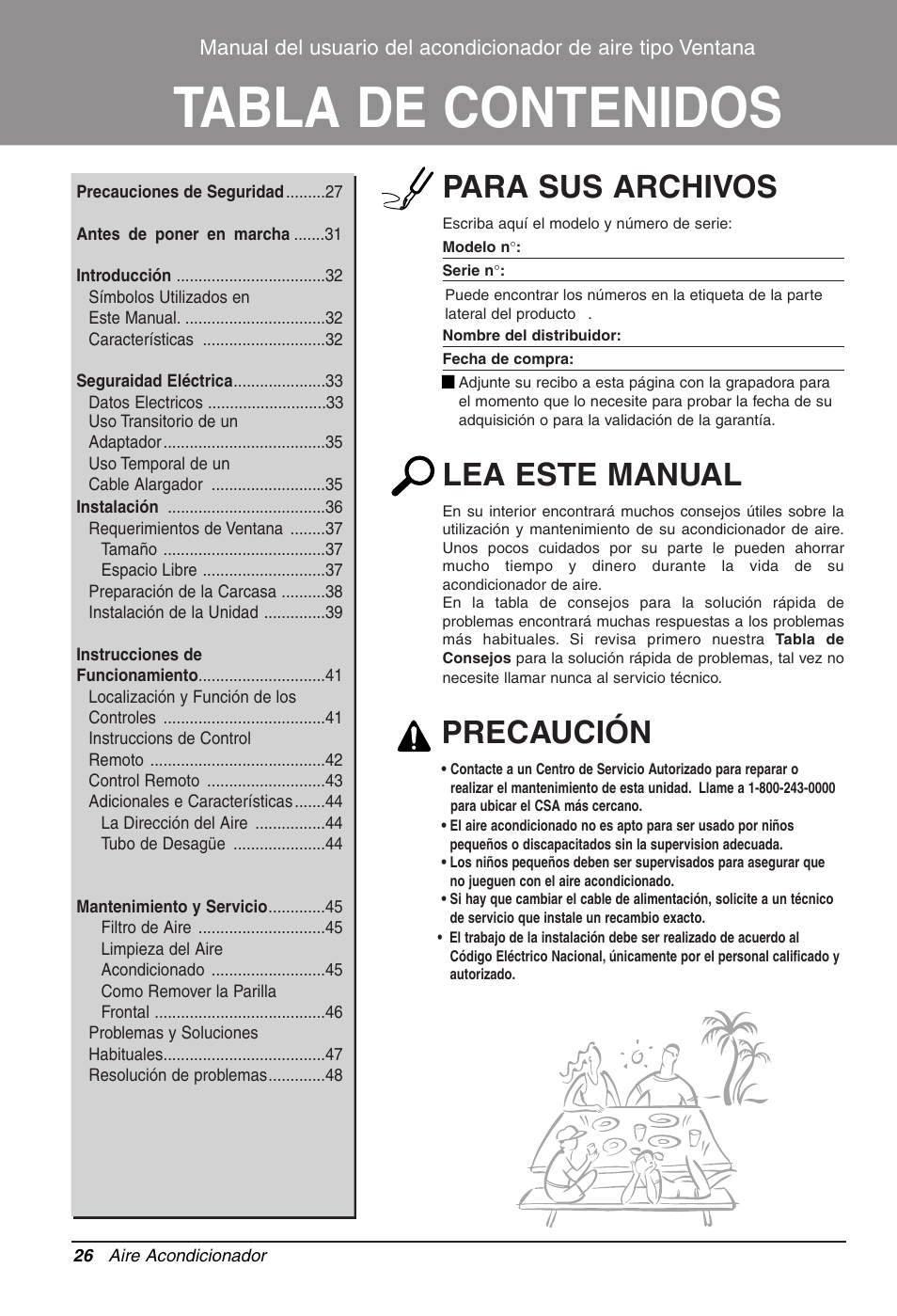 LG WG1005R User Manual | Page 26 / 50