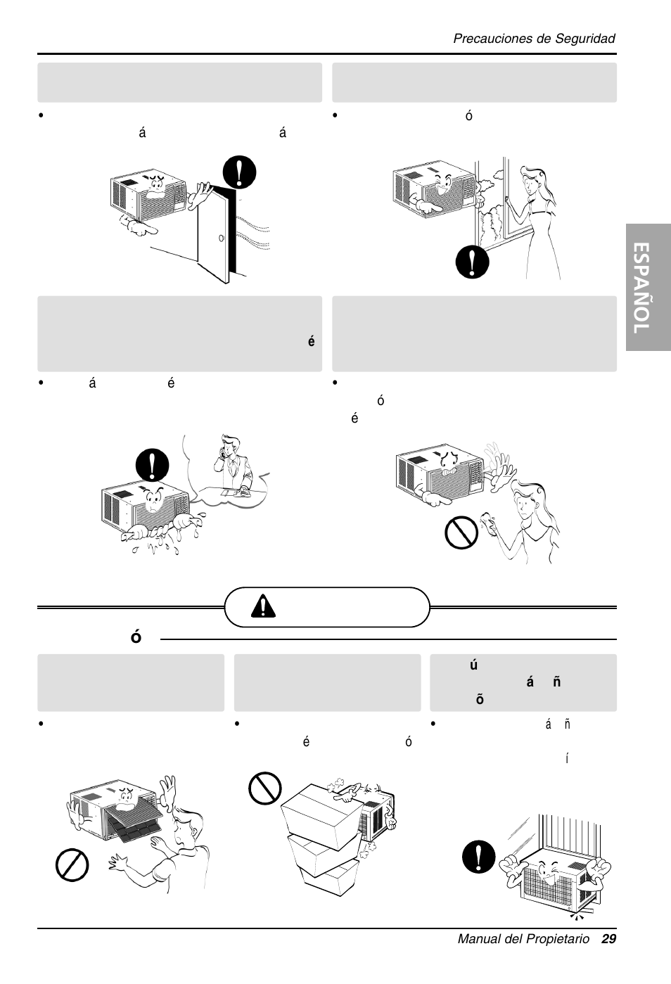Precaucion, Espa ñ ol, Instalación | LG WG1005R User Manual | Page 29 / 50
