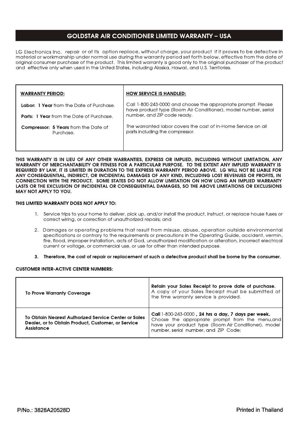 LG WG1005R User Manual | Page 50 / 50