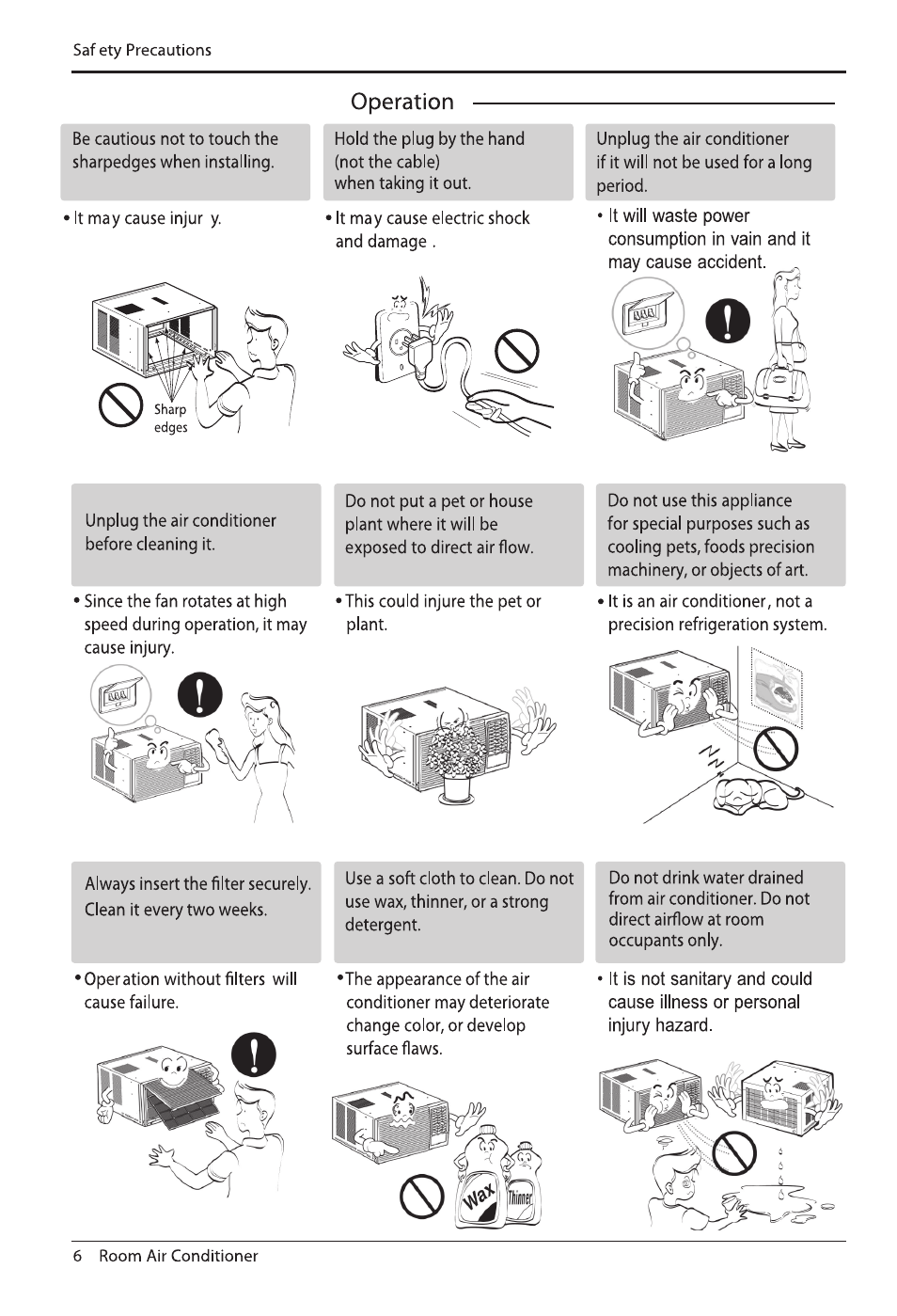 LG WG1005R User Manual | Page 6 / 50