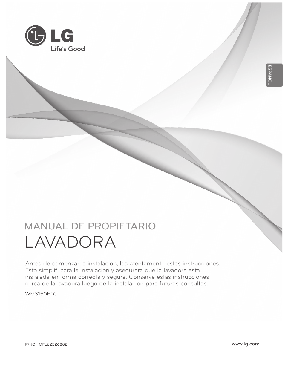 Lavadora, Manual de propietario | LG WM3150HWC User Manual | Page 41 / 120