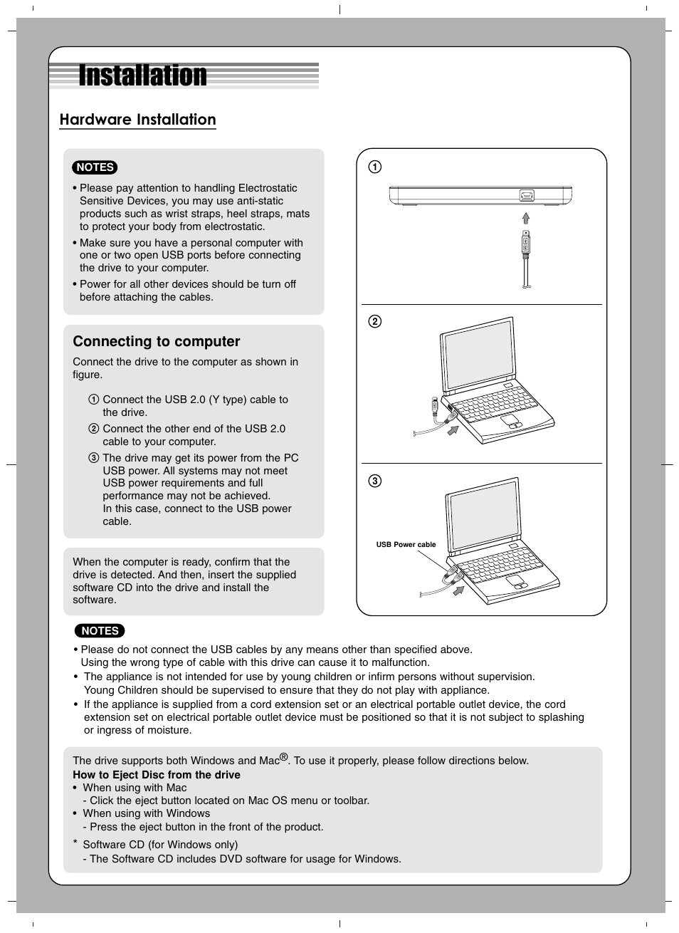 LG GP60NS50 User Manual | 4 pages