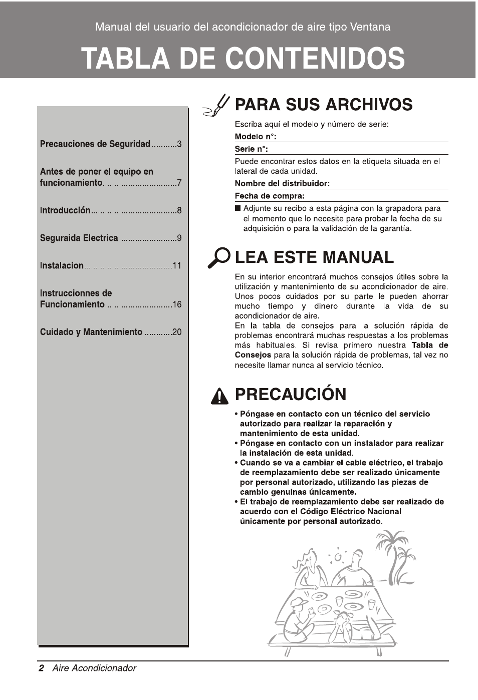 LG LW2511ER User Manual | Page 22 / 44