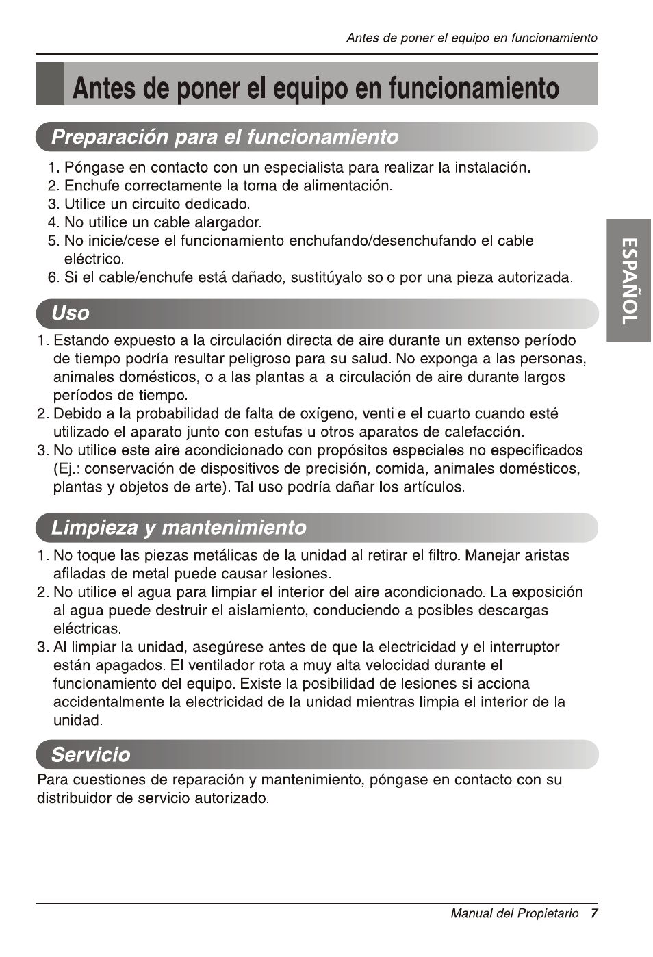LG LW2511ER User Manual | Page 27 / 44