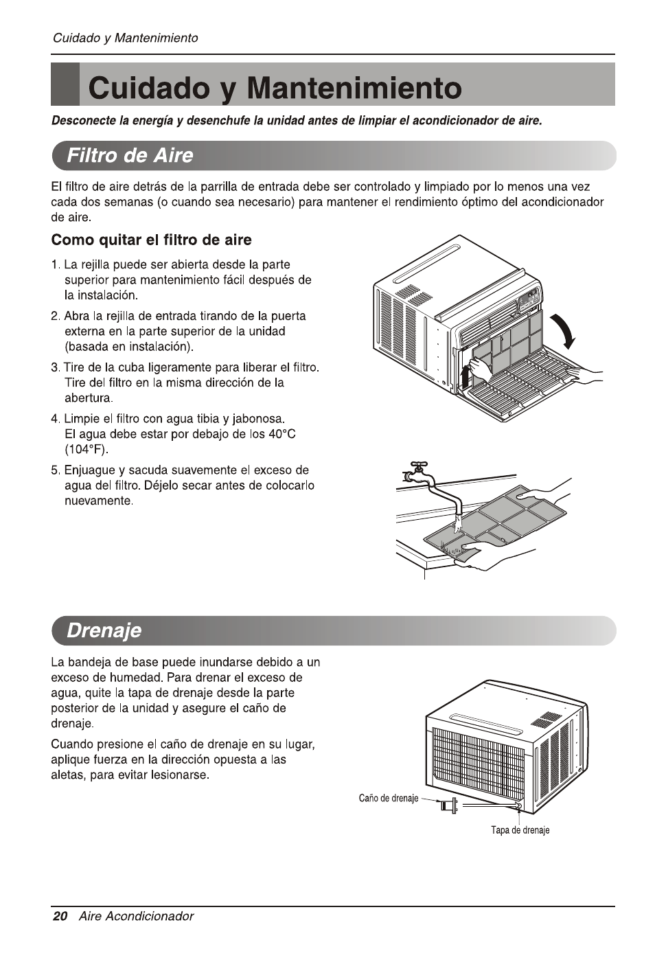 LG LW2511ER User Manual | Page 40 / 44
