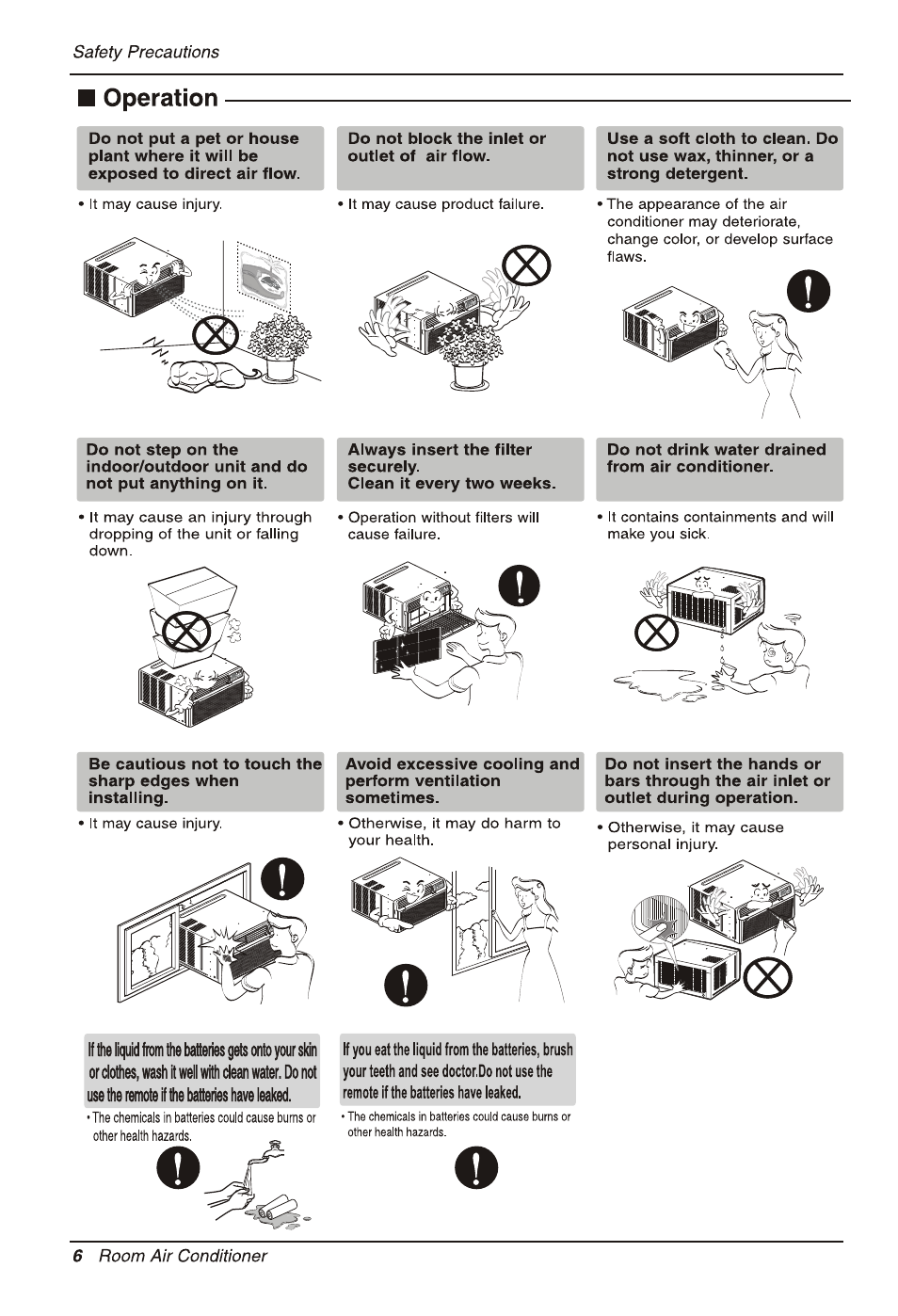 LG LW2511ER User Manual | Page 6 / 44