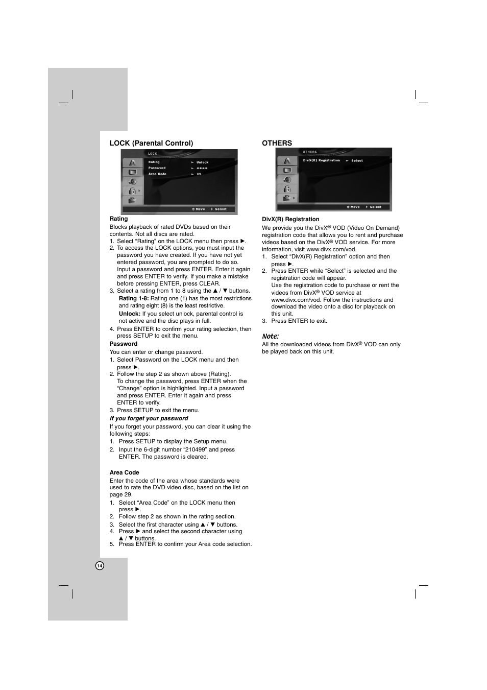 LG LHT799 User Manual | Page 14 / 33