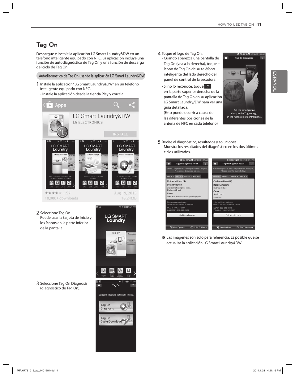 Tag on | LG DLGX8501V User Manual | Page 91 / 108