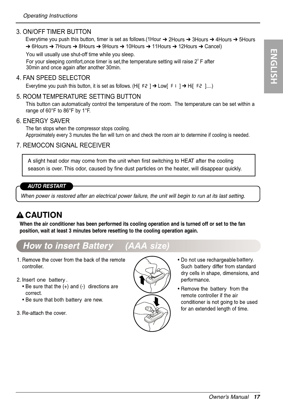 English | LG LW1212HR User Manual | Page 17 / 44