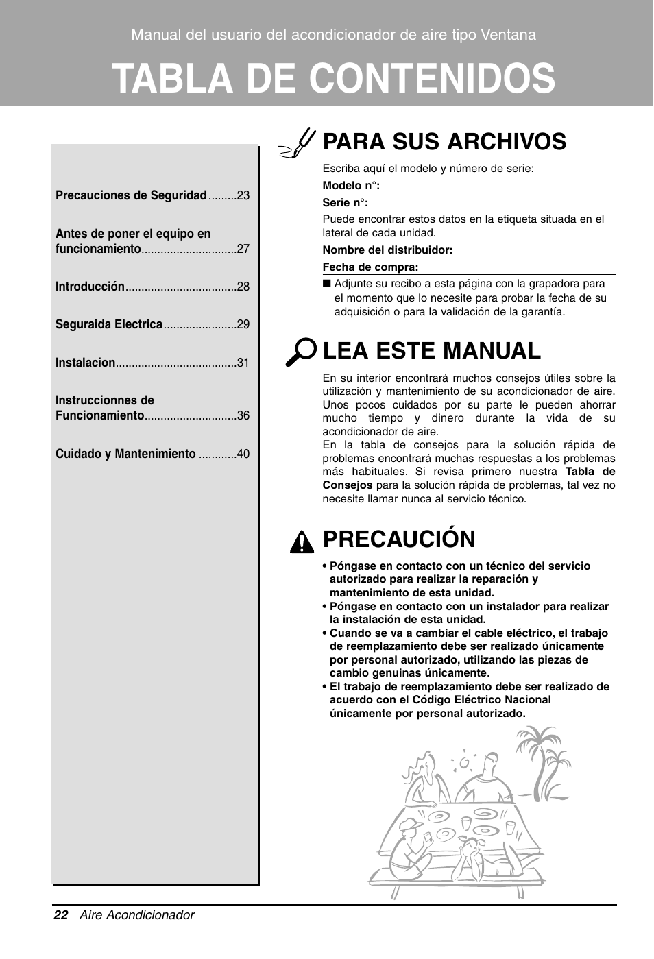 LG LW1212HR User Manual | Page 22 / 44