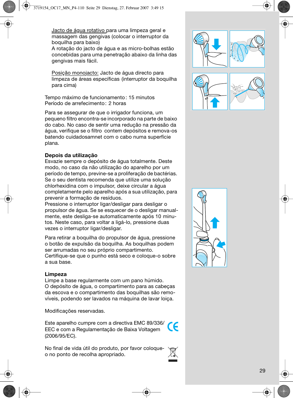 Braun OC17 Professional Care Center User Manual | Page 29 / 107