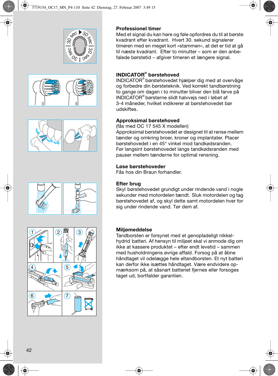 Braun OC17 Professional Care Center User Manual | Page 42 / 107